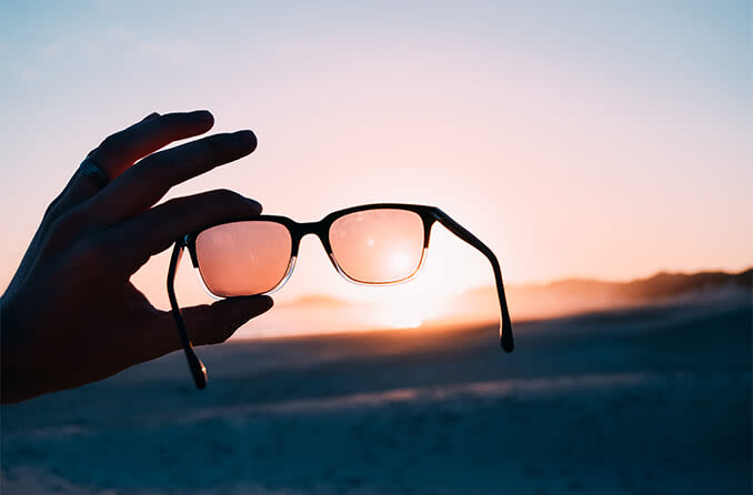 sunglasses at sunset